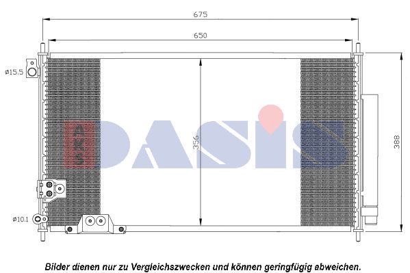 AKS DASIS Kondensators, Gaisa kond. sistēma 102018N